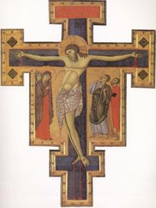 Master of san Francesco Painted Cross (mk05) Germany oil painting art